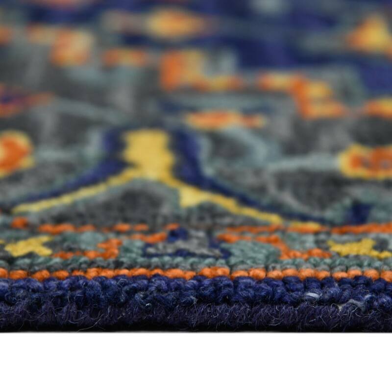 HomeRoots Medallion Bohemian Rectangle Area Rug