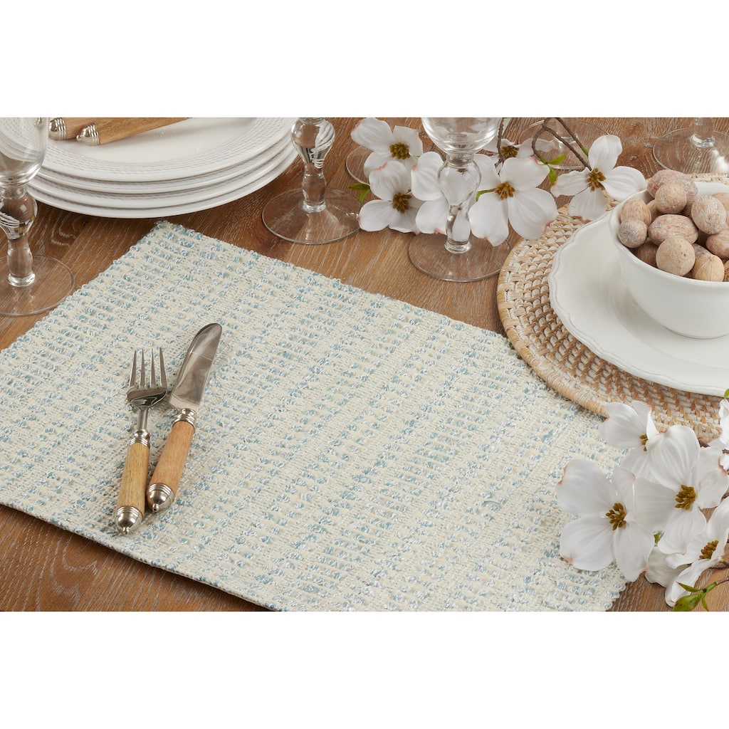 Table Placemats With Woven Line Design (Set of 4)