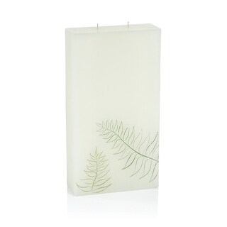 Tropical Leaf Silhouette Pillar Candle, 2-Wick - Bed Bath & Beyond ...