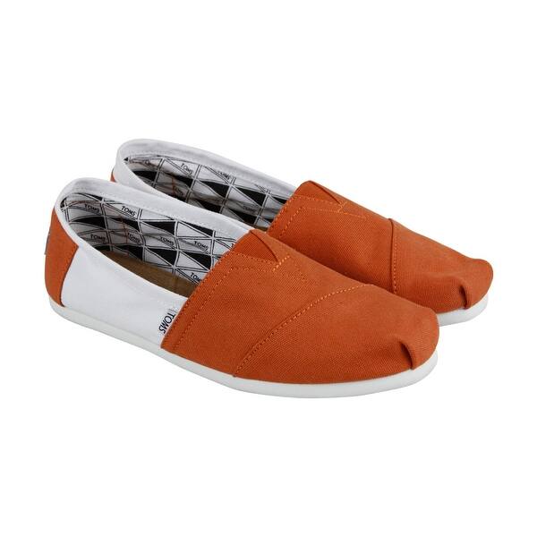 Toms Classics University Of Texas Austin Orange White Mens Loafers Slip Ons Casual Overstock