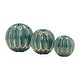 preview thumbnail 31 of 49, Accented Abstract Modern Coastal Decorative Orbs Set of 3