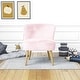 preview thumbnail 5 of 33, Avenue Greene Eden Boucle Kids Accent Chair with Natural Legs