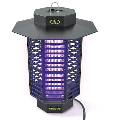 Sun Joe SJ-BZ18W 18-Watt UV Indoor/Outdoor Bug Zapper | 1600 sq ft Coverage | Whisper Quiet Operation - Small