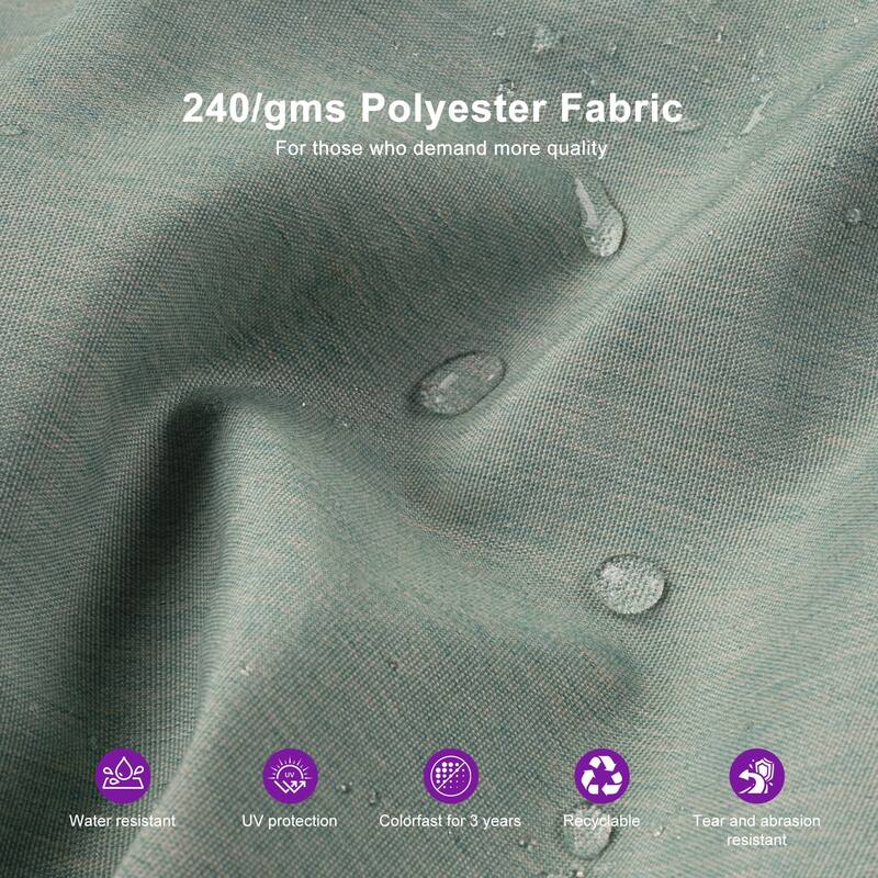 PURPLE LEAF 12 ft Double Top Stylish Cantilever Patio Umbrella with Base