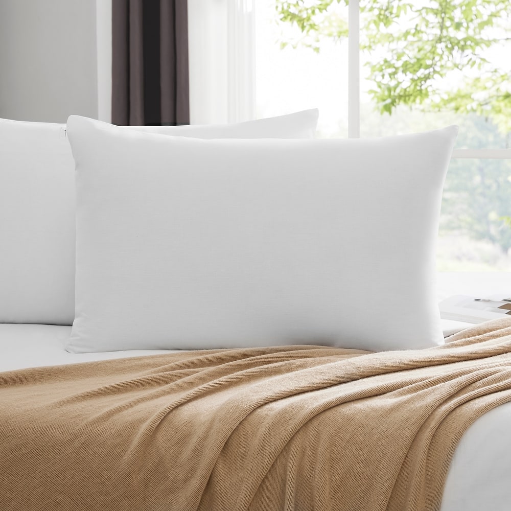 Cotton Fabric Zippered Pillow Protector