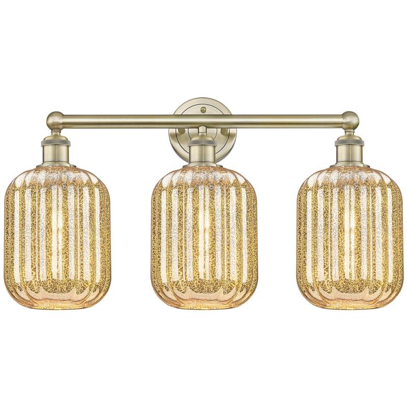 Innovations Lighting 616-3W-14-25 Preston Vanity Preston 3 Light 25" - Antique Brass / Mercury