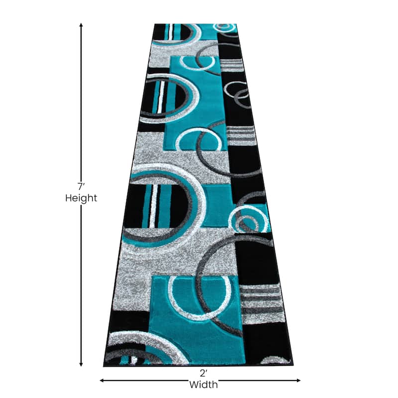 Modern Geometric Design Abstract Area Rug
