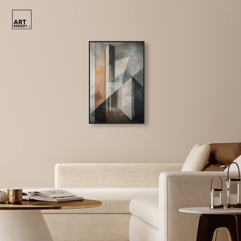 Spatial Geometry Canvas by Art Remedy
