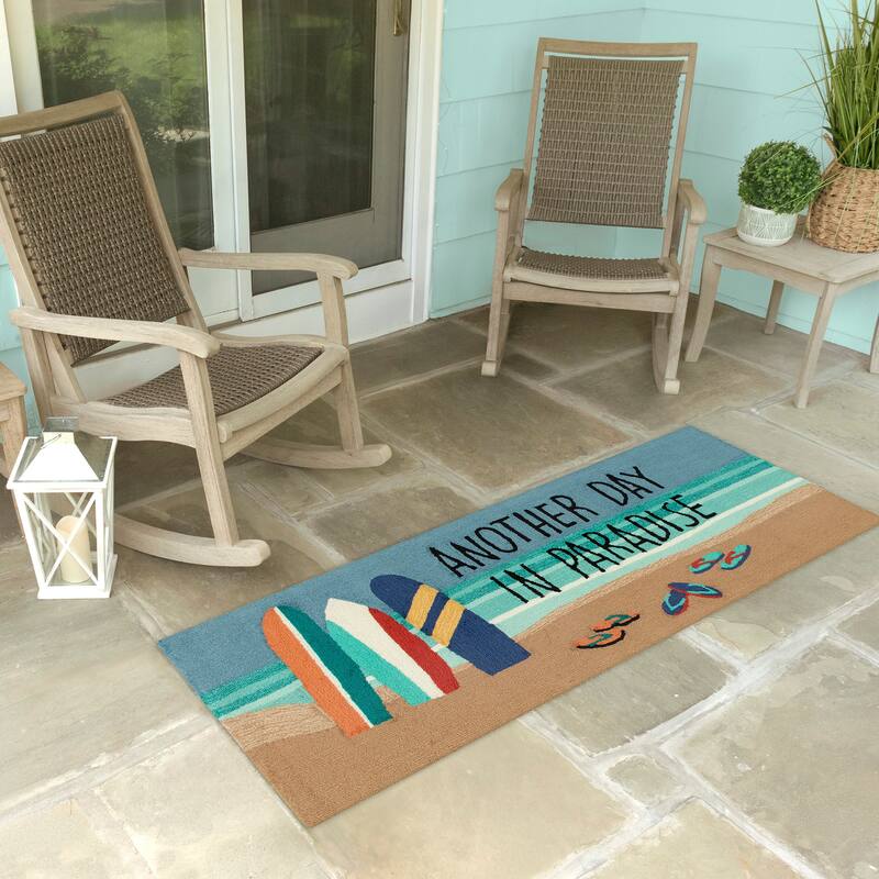 Liora Manne Frontporch Beach Paradise Indoor/Outdoor Rug - 2' x 5'