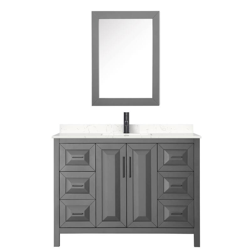 Wyndham Collection Daria 48" Free Standing Single Basin Vanity Set