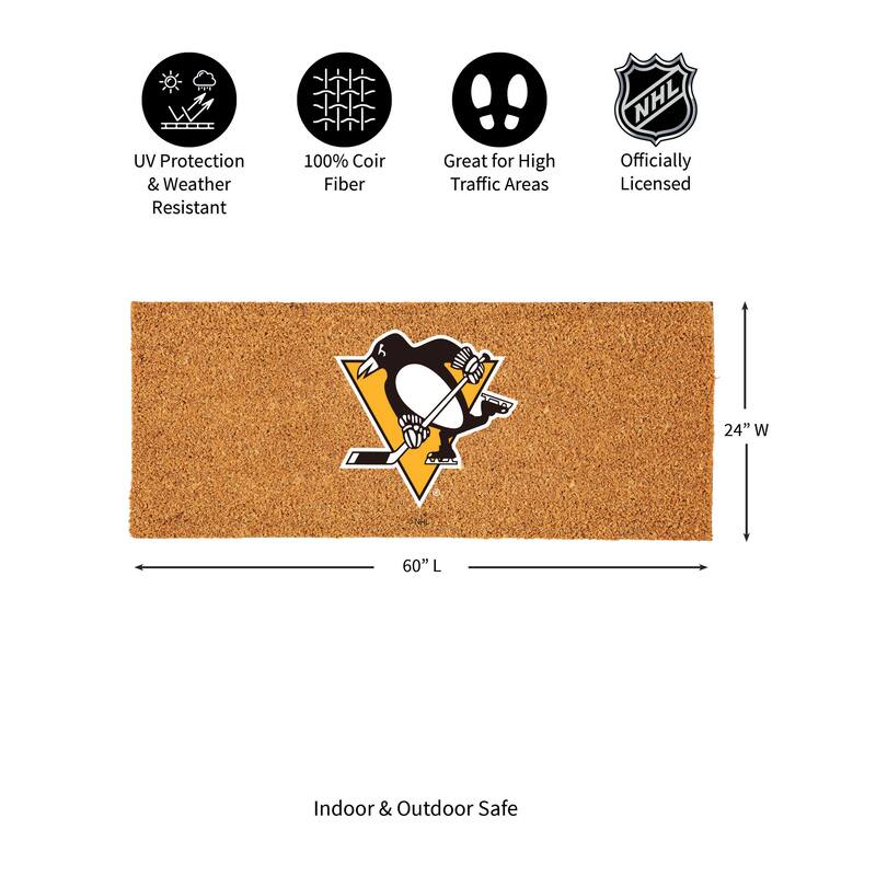 Pittsburgh Penguins Full Color Indoor/Outdoor Coir Mat
