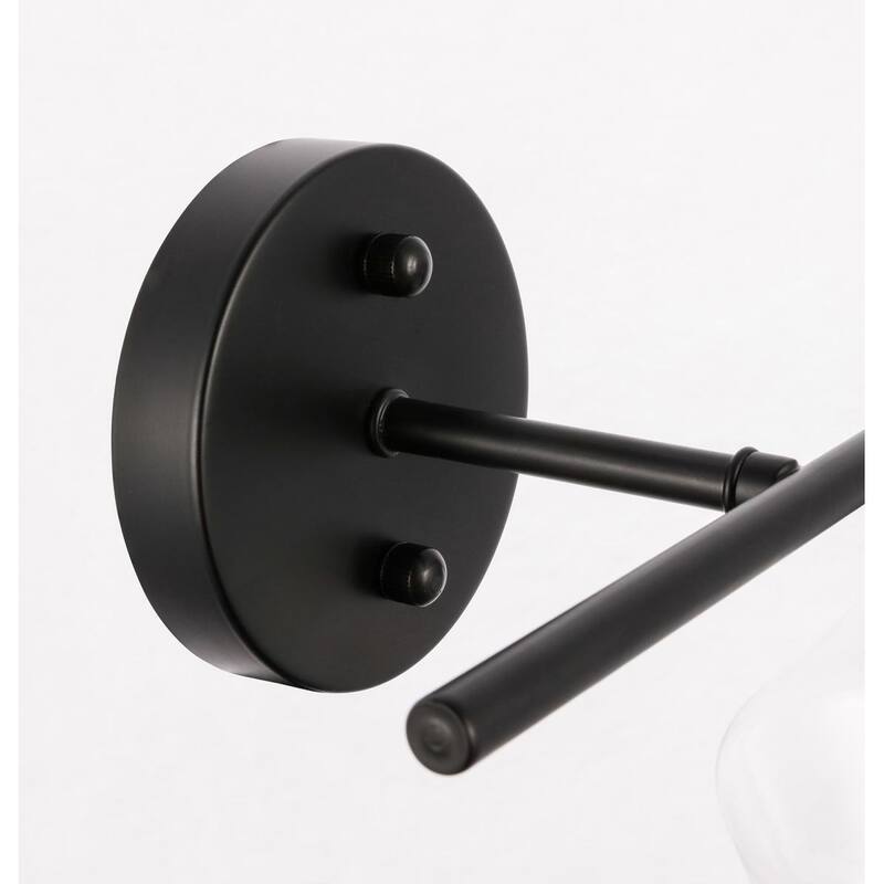 Gerald 1-Light Glass Right Wall sconce - 14.7/10.2 - 14.7/10.2