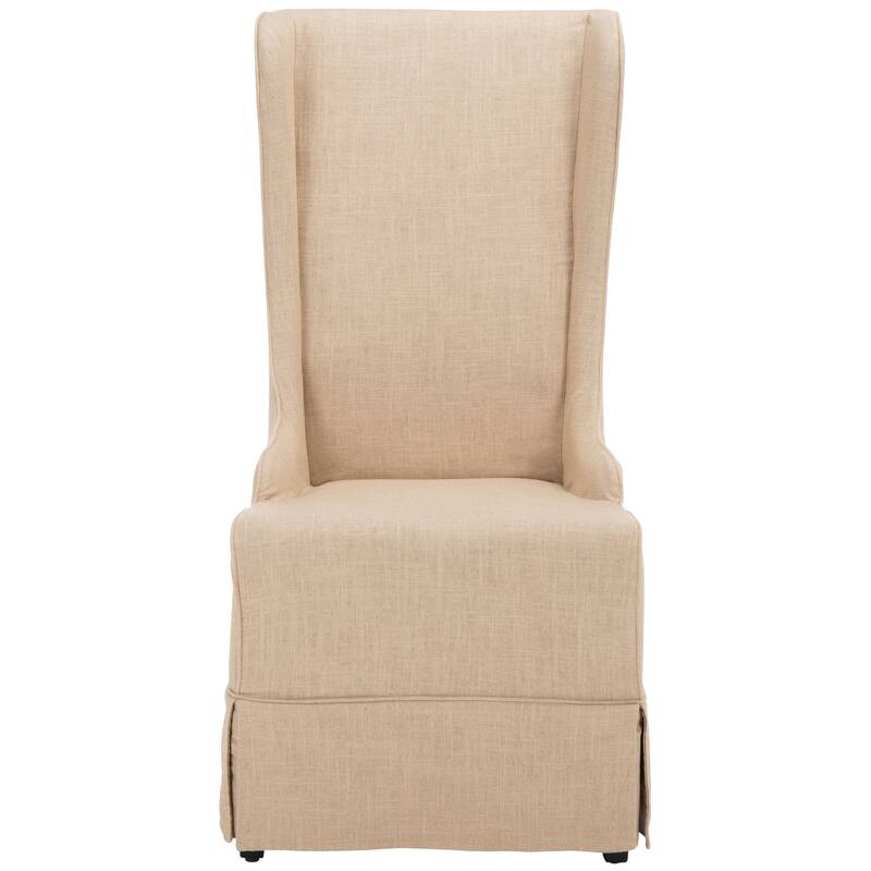 SAFAVIEH Iesha Bacall Velvet Dark Champagne Dining Chair - 24" x 28.3" x 47" - 24"Wx28"Dx47"H