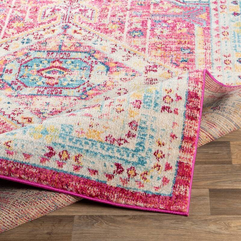 The Curated Nomad Shratton Distressed Persian Medallion Area Rug