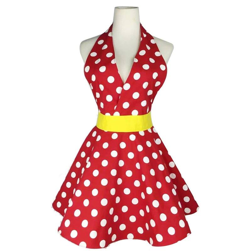 Sweatheart Retro Apron Dress for Women