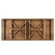preview thumbnail 6 of 22, 7' x 40" Rectangular Antique Rustic Solid Pine Folding Dining Table