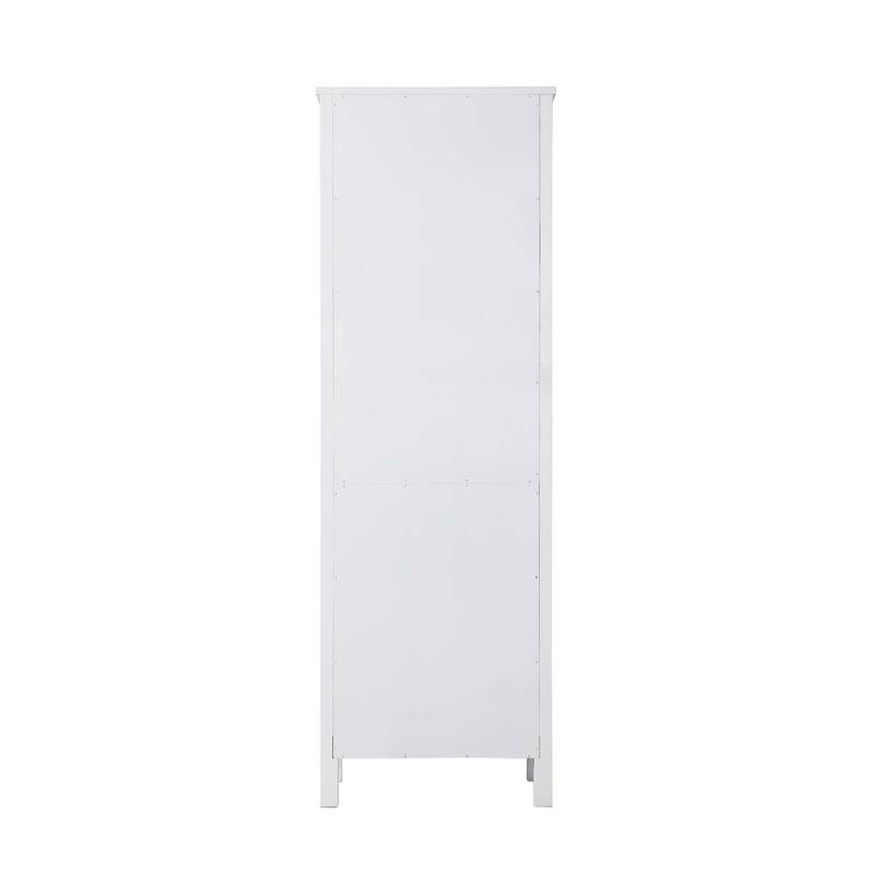 Winslow 16-28 Inch Bath Storage Glass Cabinet