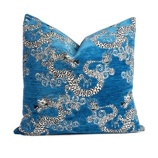 Sherry Kline 22" One of a Kind Dragon Pillow, Feather/Down Fill, Zipper Closure