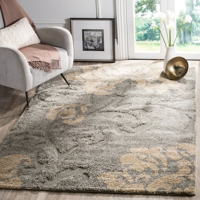 SAFAVIEH Florida Shag Hilde Floral 1.2-inch Thick Rug