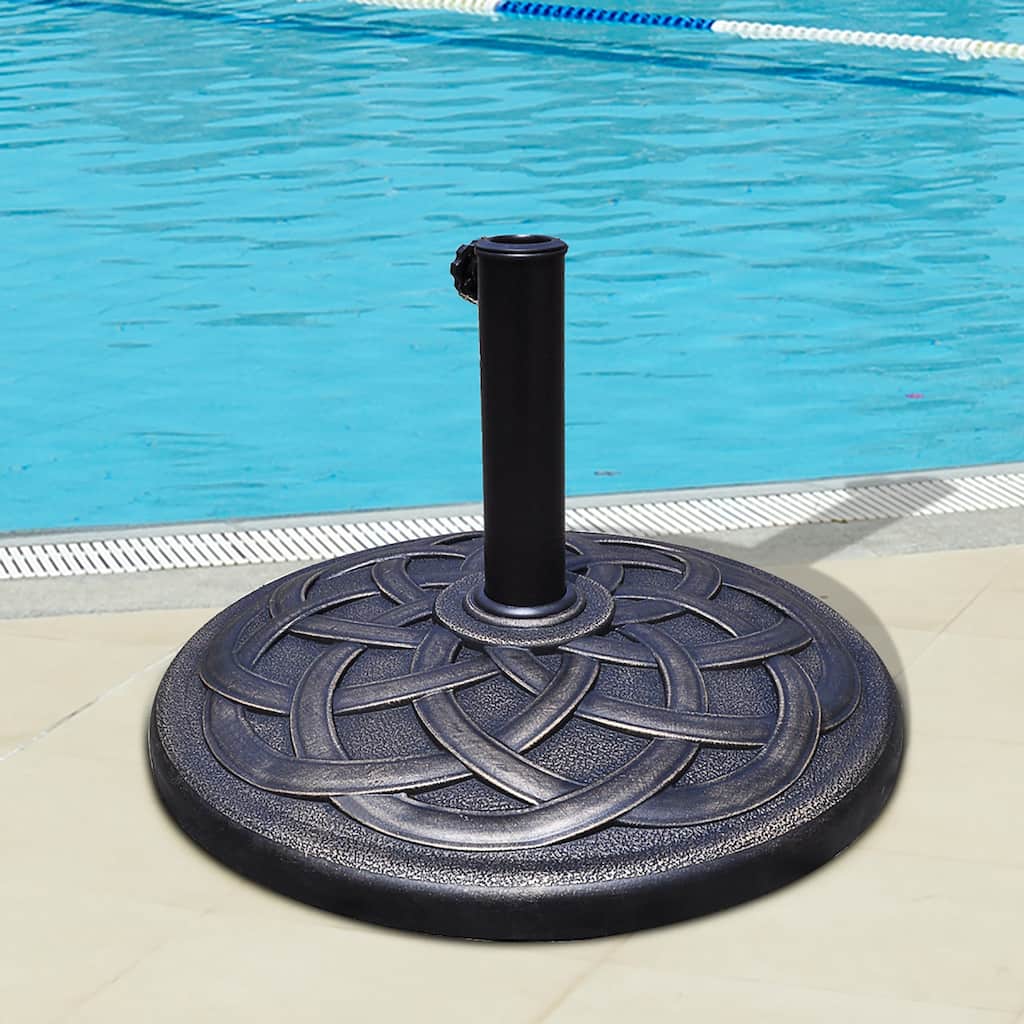 43lbs Patio Market Umbrella Base Heavy Duty Umbrella Holder