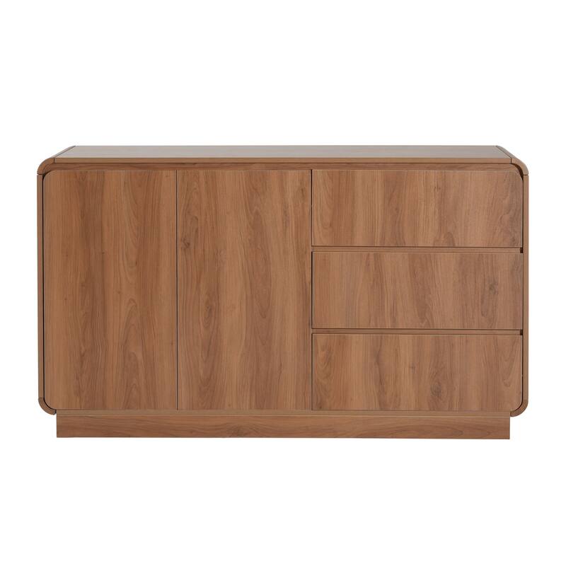Christopher Knight Home - Modern Sideboard Buffet Cabinet with Soft-close Hinges & Deep Drawer Glides, Versatile Multi-Space Use