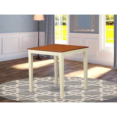 Round Dining Table with Chairs - Solid Wood Kitchen Set - Small Space Diner - 36