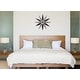 preview thumbnail 7 of 5, Utopia Starburst Mid-Century Modern Large 30 inch Wall Clock by Infinity Instruments - 30 x 2 x 30
