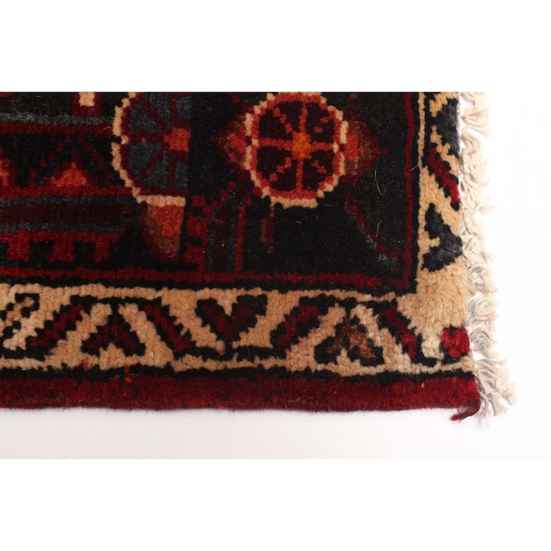 ECARPETGALLERY Hand-knotted Anatolian Vintage Black Wool Rug - 4'2 x 6'5