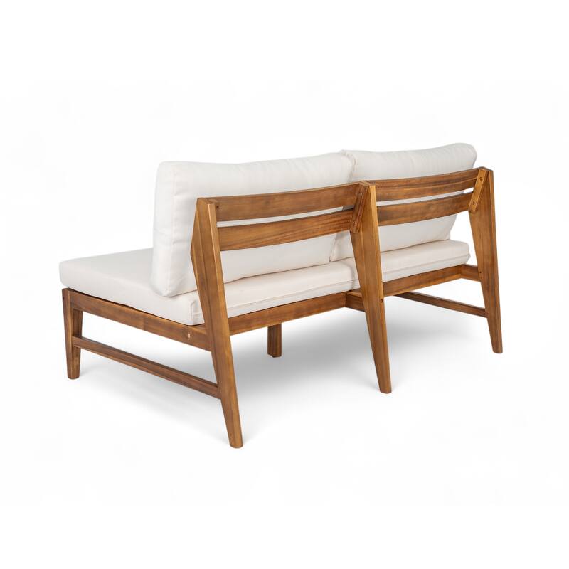 Christopher Knight Home-Rawson Acacia Wood Outdoor Chat Set