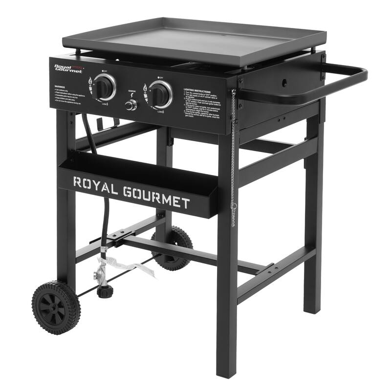Royal Gourmet 2-Burner Gas Griddle,,Black