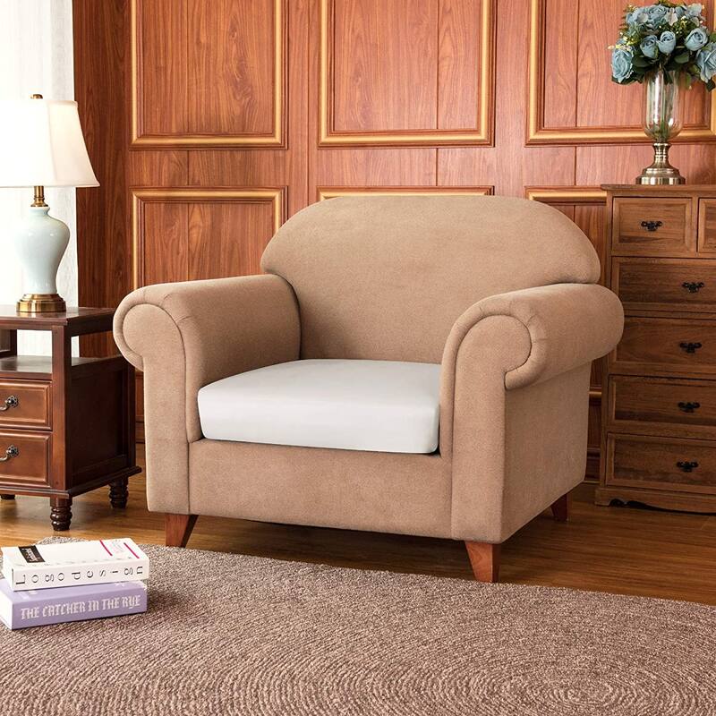 Subrtex PU Leather Sofa Cover - Chair/1-Seater - Ivory