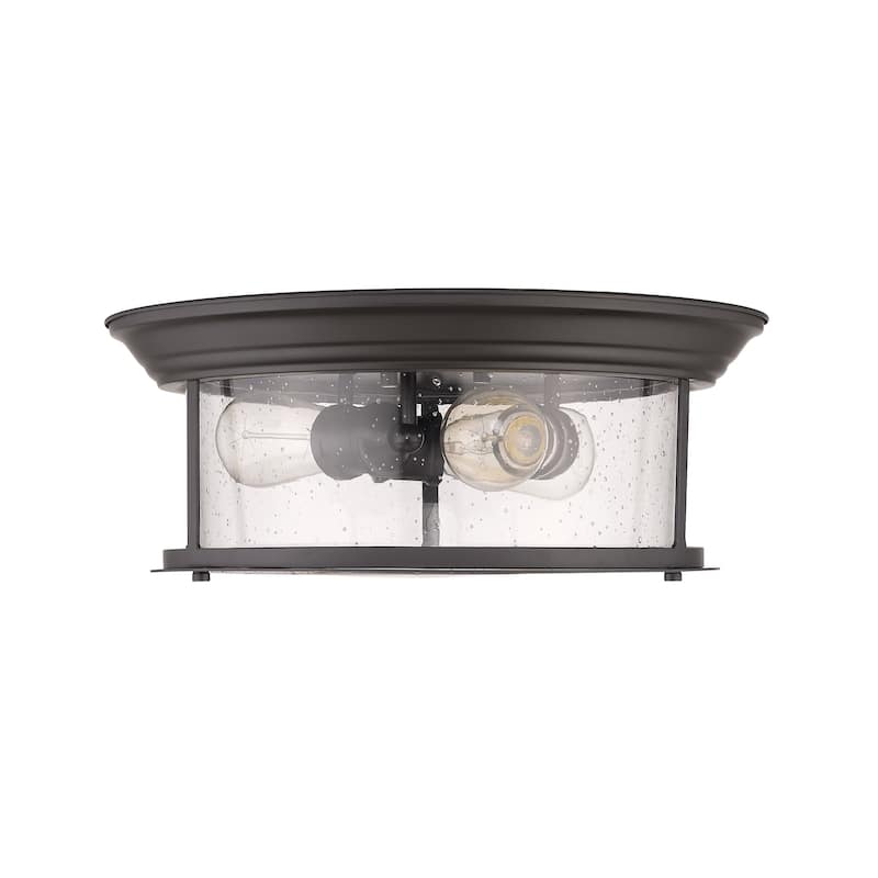 Bellevue Hughen 3 Light 16" Wide Flush Mount Drum Ceiling Fixture