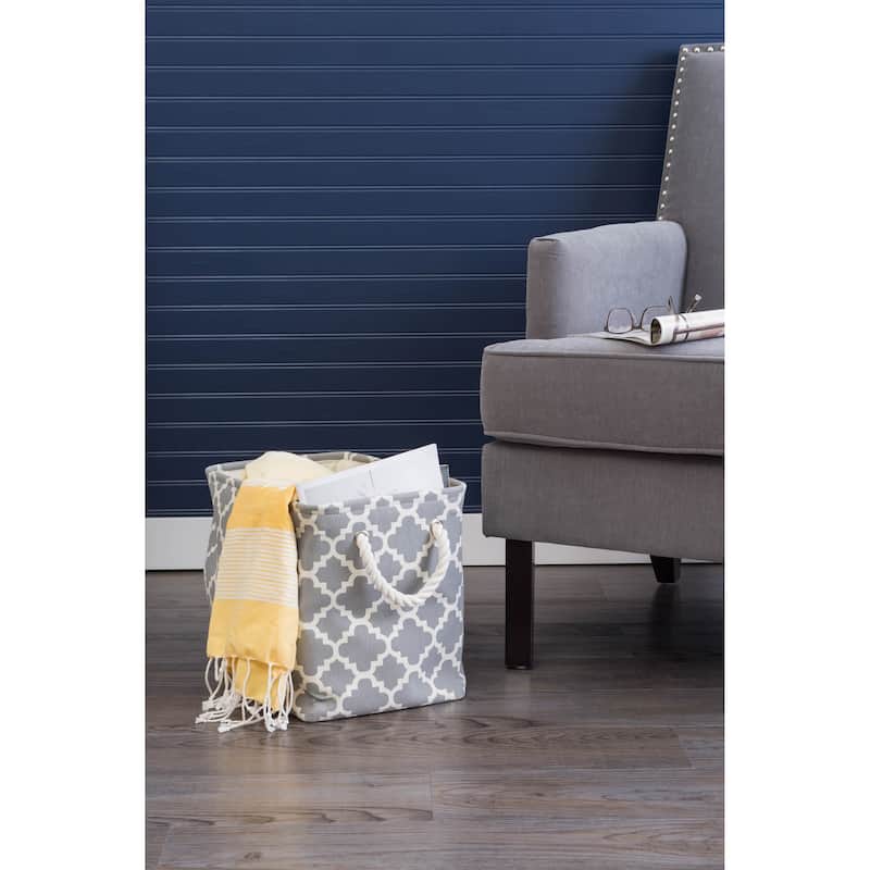 DII Lattice Decorative Storage Bin