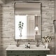 preview thumbnail 52 of 60, TokeShimi Modern Metal Frame Bathroom Vanity Wall Mirror
