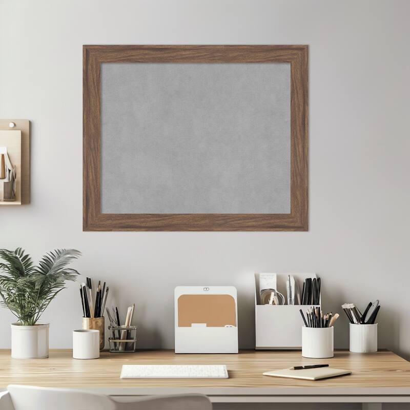 Amanti Art Pia Medium Brown Narrow Framed