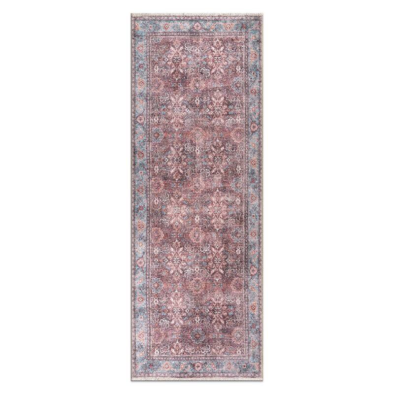 World Rug Gallery Transitional Distressed Vintage Machine Washable Area Rug