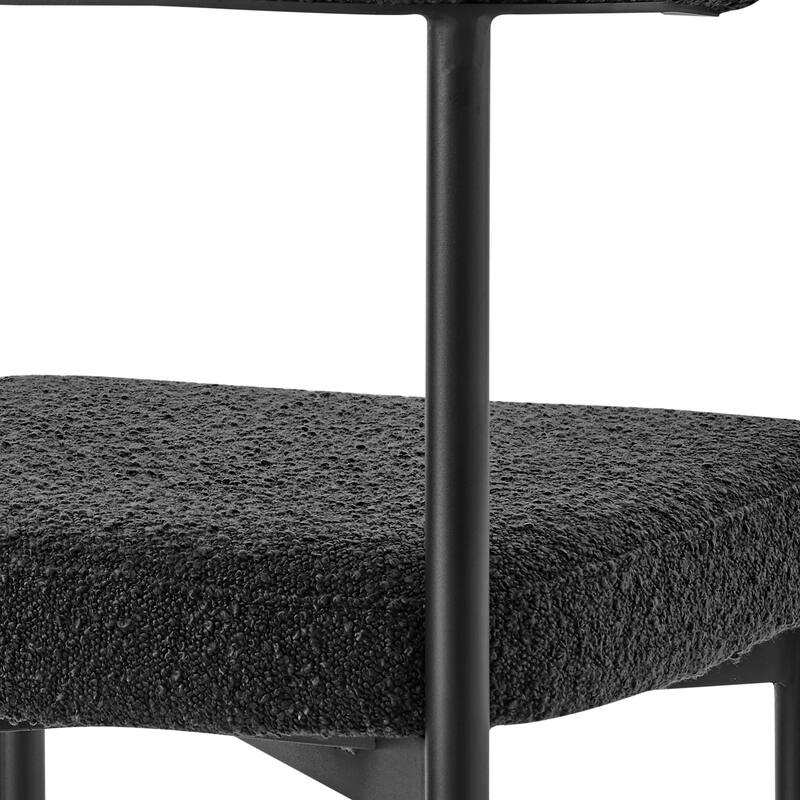 Shannon Upholstered Curved Back Barrel Kitchen Dining Chairs - Set of 2