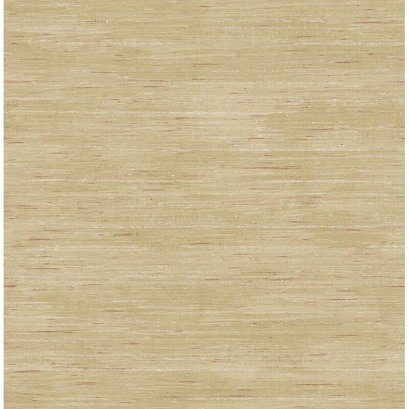 Seabrook Design Hera Faux Stria Unpasted Wallpaper - 20.5 in W x 33 ft. L - Metallic Beige & Cranberry