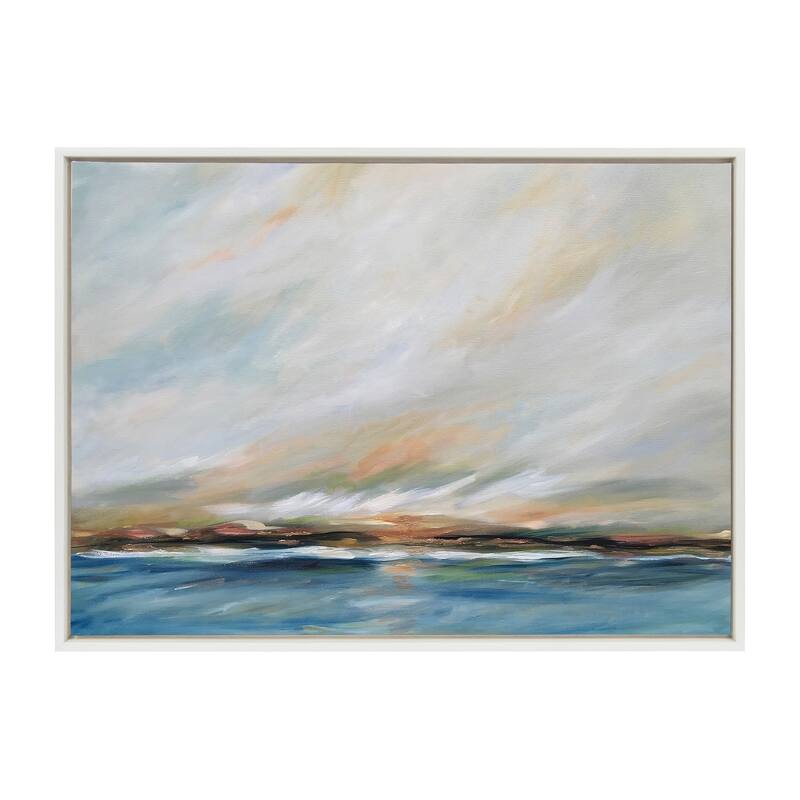 Kate and Laurel Sylvie Sunday Morning Framed Canvas by Mary Sparrow