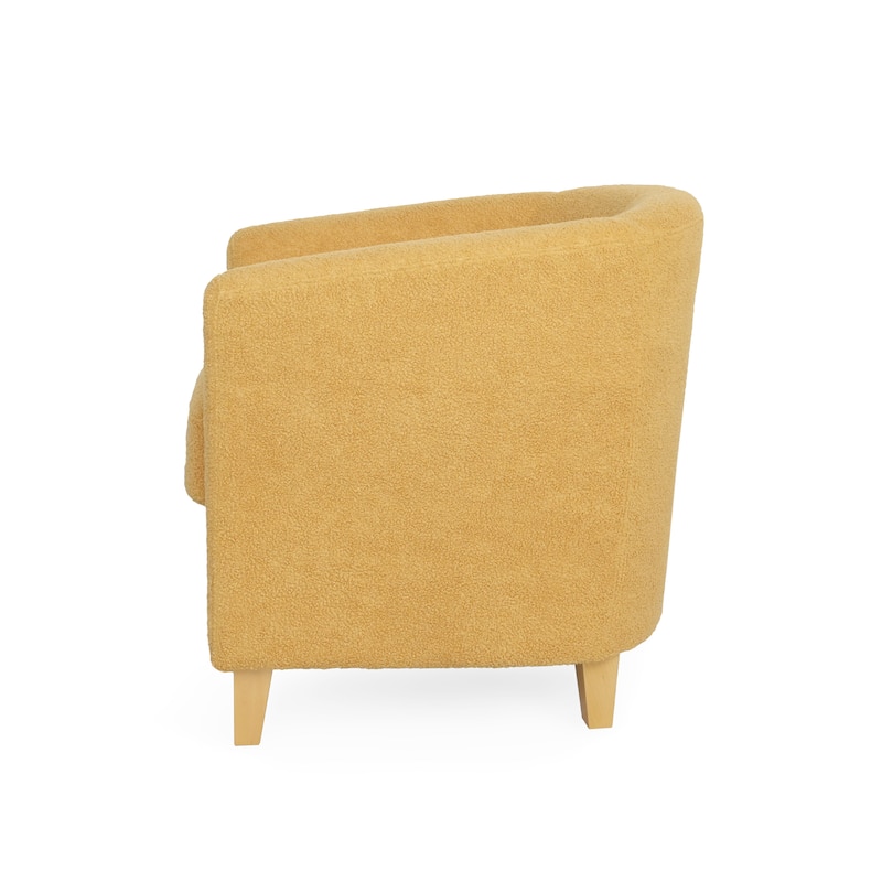 Isla Contemporary Textured Boucle Club Chair by Christopher Knight Home