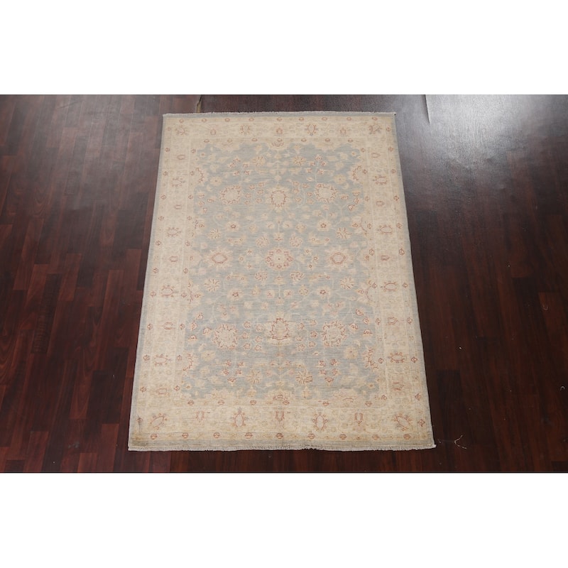Vegetable Dye Traditional Ziegler Oriental Wool Area Rug Hand-knotted - 4'11" x 6'11"