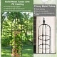 preview thumbnail 6 of 8, Gymax 2-Pack Garden Obelisk Trellis for Climbing Plants Rustproof