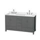 Option Dark Gray / Giotto Quartz Top / Brushed Chrome