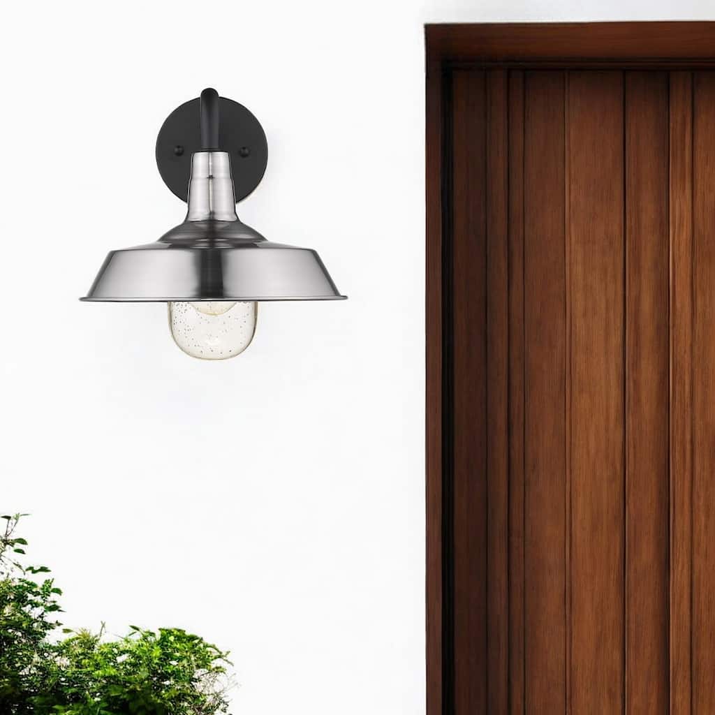 Decorative Shallow Plate Shape Wall Light for Small Spaces and Rooms - 12” x 10.25” x 10.50”
