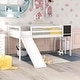 preview thumbnail 16 of 40, Modern and Playful Design Wood Loft Bed with Slide, Ladder and Chalkboard, Twin size