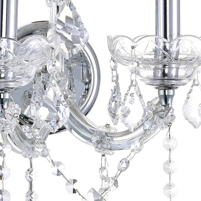 Maria Theresa 2 Light Wall Sconce With Chrome Finish