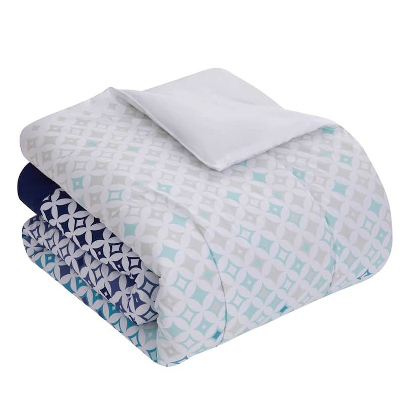 7-Piece Printed Bed in a Bag Comforter and Sheet Sets