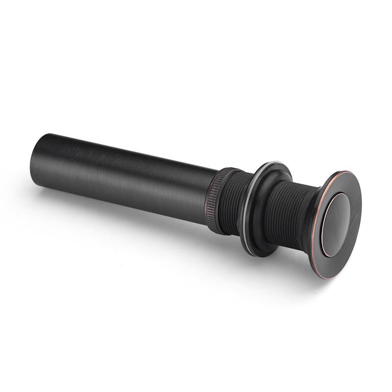 Luxier DS03-T Bathroom Sink Push Pop-Up Drain Stopper with No Overflow
