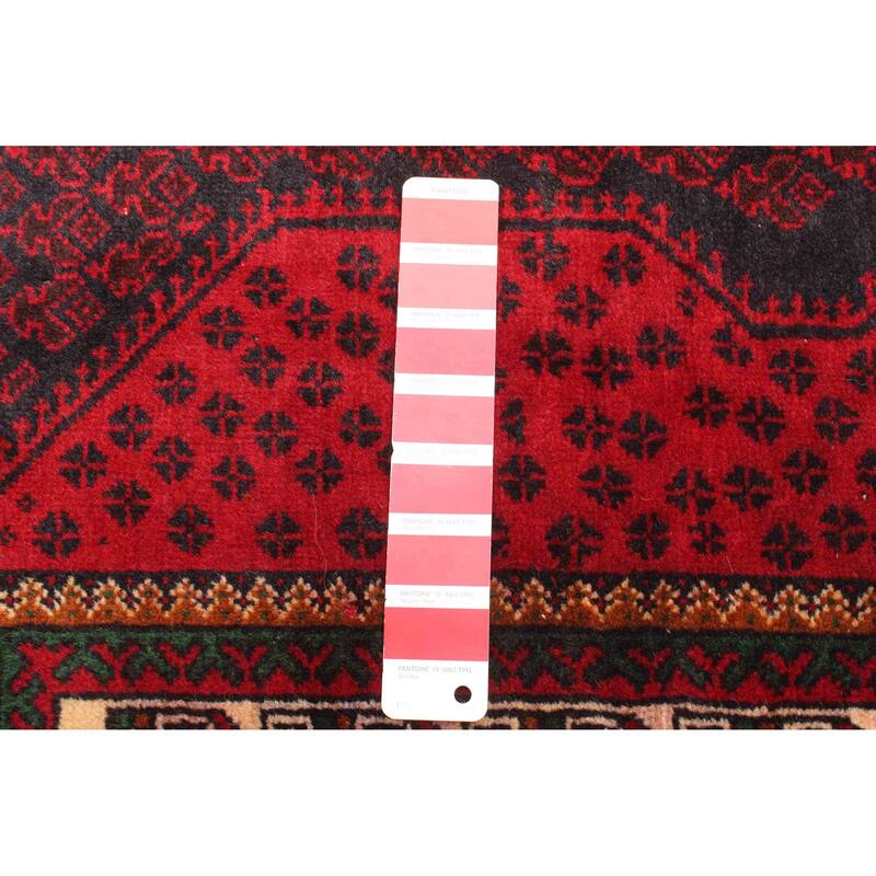 ECARPETGALLERY Hand-knotted Teimani Red Wool Rug - 2'10 x 4'6