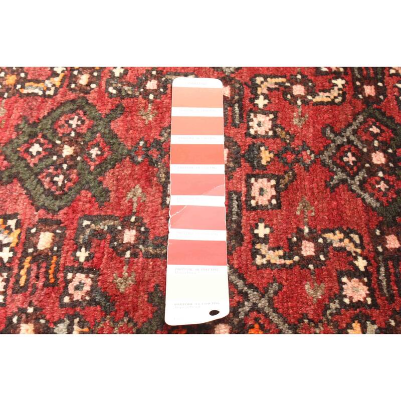 ECARPETGALLERY Hand-knotted Andelz Dark Red Wool Rug - 3'8 x 5'3